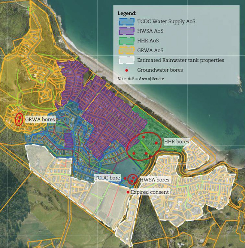 Hahei Beach Coromandel Drinking Water Systems Map